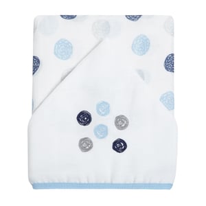 Toalha De Fralda 1 Camada Papi Soft C/ Capuz Bordado 1,10m X 90cm Contem 01 Un 