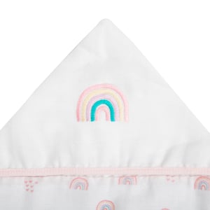 Toalha De Fralda 1 Camada Papi Soft C/ Capuz Bordado 1,10m X 90cm Contem 01 Un 