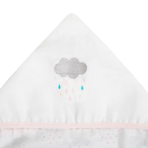 Toalha De Fralda 1 Camada Papi Soft C/ Capuz Bordado 1,10m X 90cm Contem 01 Un 