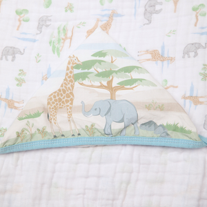 Toalha De Banho Soft Papi C/ Capuz Est 90cm X 80cm 01 Unidade