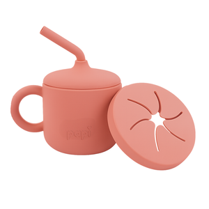 Copo De Silicone Papi Baby Tamanho Unico 02 Peças