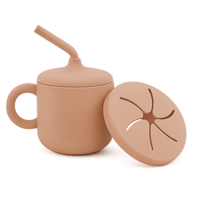 Copo De Silicone Papi Baby Tamanho Unico 02 Peças