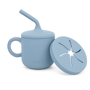 Copo De Silicone Papi Baby Tamanho Unico 02 Peças