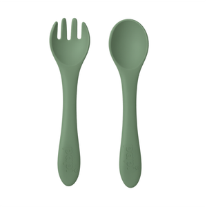 Talheres De Silicone Papi Baby Tamanho único 01 Conjunto