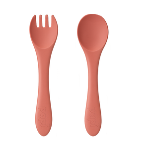 Talheres De Silicone Papi Baby Tamanho único 01 Conjunto