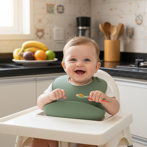 Babador De Silicone Papi Baby Tamanho Unico 01 Unidade