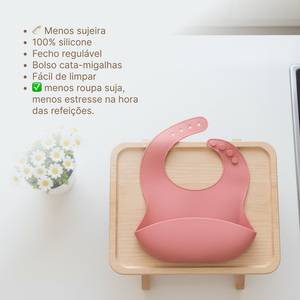 Babador De Silicone Papi Baby Tamanho Unico 01 Unidade