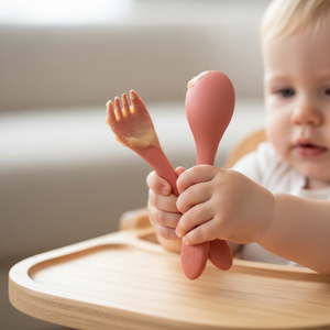 Talheres De Silicone Papi Baby Tamanho único 01 Conjunto