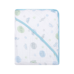 Toalha De Banho Papi Soft Com Capuz Estampada 80cm X 80cm Contem 01 Un