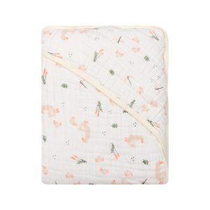 Toalha De Banho Papi Soft Com Capuz Estampada 80cm X 80cm Contem 01 Un