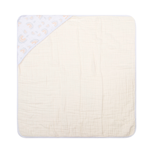 Toalha De Banho Papi Soft Tinta Com Capuz Estampado 80cm X 80cm 01 Unidade