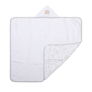 Toalha De Banho Papi Soft Com Capuz Bordado 90cm X 75cm Contem 01 Un