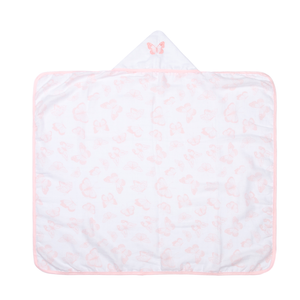Toalha De Fralda 1 Camada Papi Soft C/ Capuz Bordado 1,10m X 90cm Contem 01 Un 