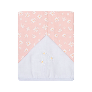 Toalha De Fralda 1 Camada Papi Soft C/ Capuz Bordado 1,10m X 90cm Contem 01 Un 