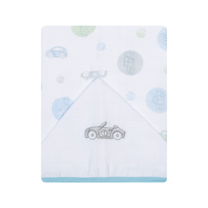 Toalha De Fralda 1 Camada Papi Soft C/ Capuz Bordado 1,10m X 90cm Contem 01 Un 