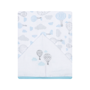 Toalha De Fralda 1 Camada Papi Soft C/ Capuz Bordado 1,10m X 90cm Contem 01 Un 