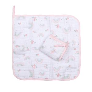 Paninho De Boca Papi Soft Com Prendedor De Chupeta Estampado 40cm X 40cm 02 Un
