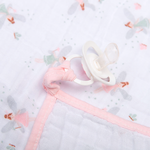 Paninho De Boca Papi Soft Com Prendedor De Chupeta Estampado 40cm X 40cm 02 Un