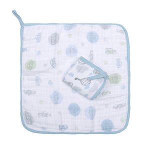 Paninho De Boca Papi Soft Com Prendedor De Chupeta Estampado 40cm X 40cm 02 Un
