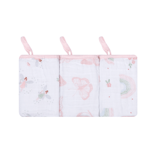Paninho De Boca Papi Soft Com Prendedor De Chupeta Estampado 40cmx 40cm 03 Unidades