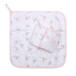 Paninho De Boca Papi Soft Com Prendedor De Chupeta Estampado 40cmx 40cm 03 Unidades