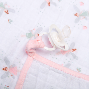 Paninho De Boca Papi Soft Com Prendedor De Chupeta Estampado 40cmx 40cm 03 Unidades