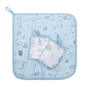 Paninho De Boca Papi Soft Com Prendedor De Chupeta Estampado 40cmx 40cm 03 Unidades