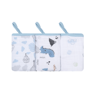 Paninho De Boca Papi Soft Com Prendedor De Chupeta Estampado 40cmx 40cm 03 Unidades