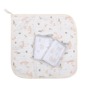 Paninho De Boca Papi Soft Com Prendedor De Chupeta Estampado 40cmx 40cm 03 Unidades