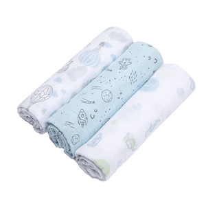 Cueiro  Swaddle Papi Soft Estampado 1,0m X 80cm Contem 03 Un
