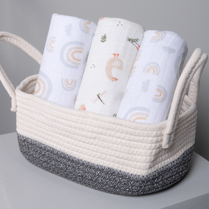 Cueiro  Swaddle Papi Soft Estampado 1,0m X 80cm Contem 03 Un