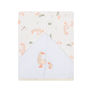 Toalha De Fralda 1 Camada Papi Soft C/ Capuz Bordado 1,10m X 90cm Contem 01 Un 