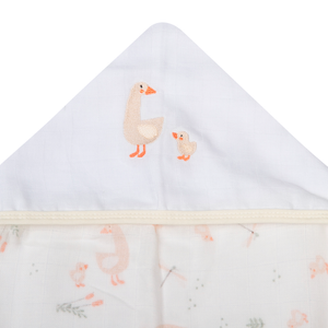 Toalha De Fralda 1 Camada Papi Soft C/ Capuz Bordado 1,10m X 90cm Contem 01 Un 
