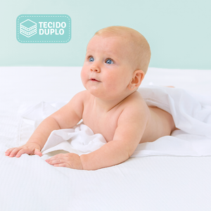 Fralda Papi Soft Branca Com Bainha 68cm X 68cm Caixa Contem 5 Un