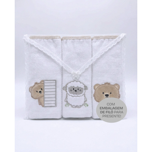 Fralda Gifts Papi Friends 70cm X 70cm Contem 03 Un