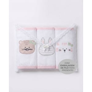 Babete Gifts Papi Friends Com Prendedor De Chupeta 40cm X 40cm Contem 03 Un