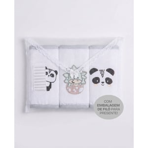 Babete Gifts Papi Friends Com Prendedor De Chupeta 40cm X 40cm Contem 03 Un