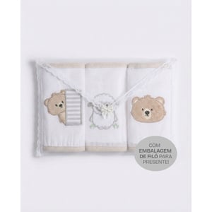 Babete Gifts Papi Friends Com Prendedor De Chupeta 40cm X 40cm Contem 03 Un