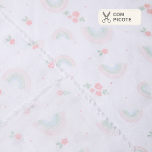 Toalha Multiuso Papi Luxo Estampada 60cm X 60cm Contém 05 Unidades