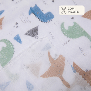 Toalha Multiuso Papi Luxo Estampada 60cm X 60cm Contém 05 Unidades