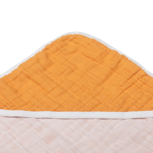 Toalha De Banho Soft Premium Com Capuz De Canto Papi Baby Cores 80 Cm X 70 Cm - Contém 01 Unidade