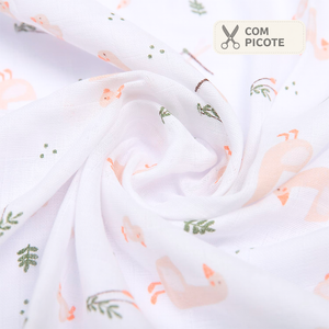 Toalha Multiuso Papi Luxo Estampada 60cm X 60cm Contém 05 Unidades