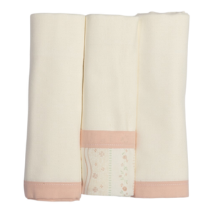 Cueiro Manta Com Faixa Papi Encantos 80 Cm X 80 Cm - Contem 03 Unidades