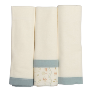Cueiro Manta Com Faixa Papi Encantos 80 Cm X 80 Cm - Contem 03 Unidades