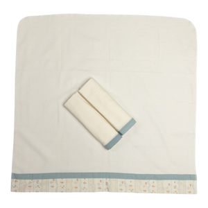 Cueiro Manta Com Faixa Papi Encantos 80 Cm X 80 Cm - Contem 03 Unidades