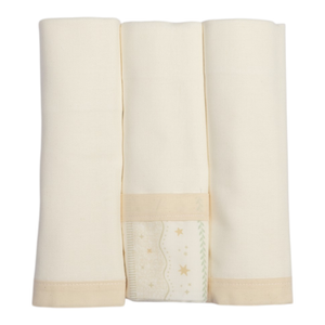 Cueiro Manta Com Faixa Papi Encantos 80 Cm X 80 Cm - Contem 03 Unidades
