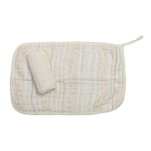 Paninho De Boca Soft Com Prendedor De Chupeta Papi Encantos  40 Cm X 23 Cm - Contém 02 Unidades