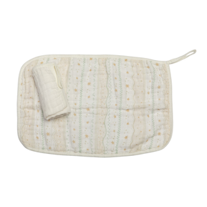 Paninho De Boca Soft Com Prendedor De Chupeta Papi Encantos  40 Cm X 23 Cm - Contém 02 Unidades