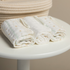Paninho De Boca Soft Com Prendedor De Chupeta  40 Cm X 23 Cm - Contém 03 Unidades