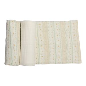 Cueiro Swaddle Soft Com Bainha Papi Encantos  85 Cm X 75 Cm - Contém 03 Unidades